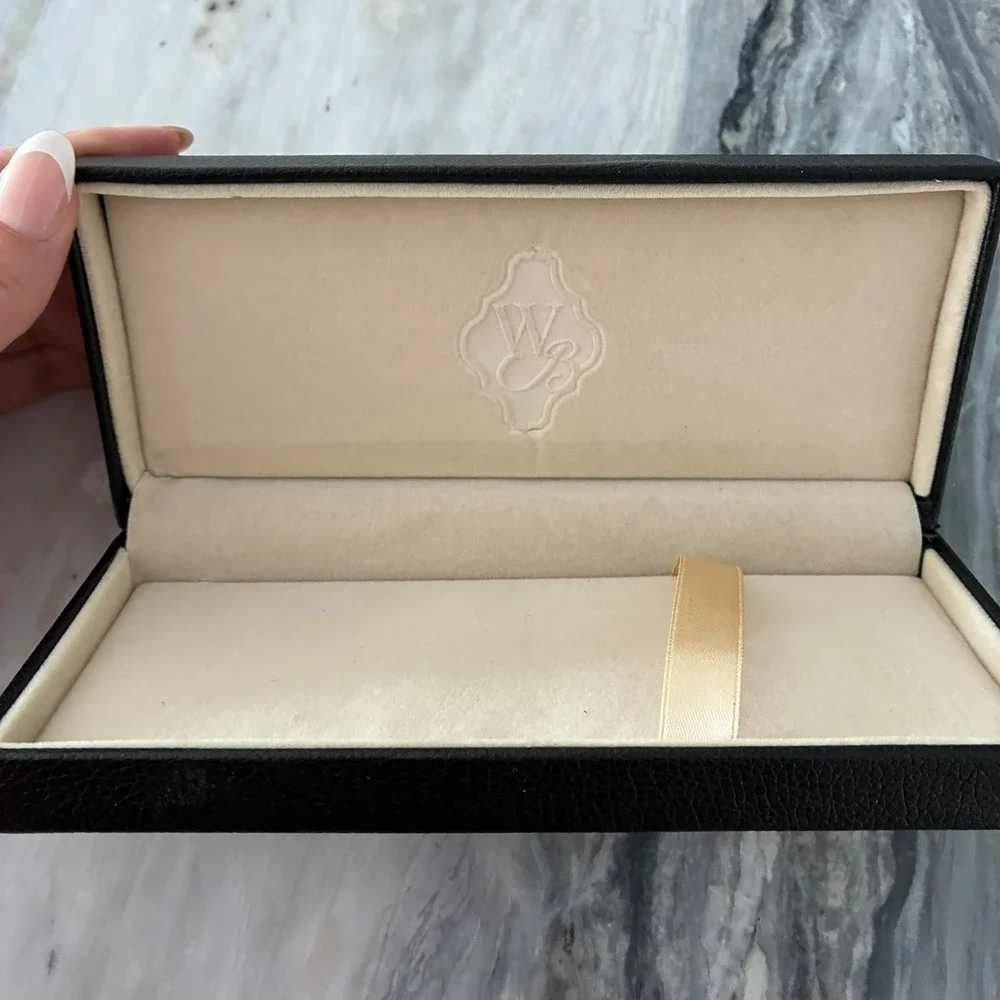 Wordsworth & Black Faux Leather Single Fountain Pen Presentation Case Box Black